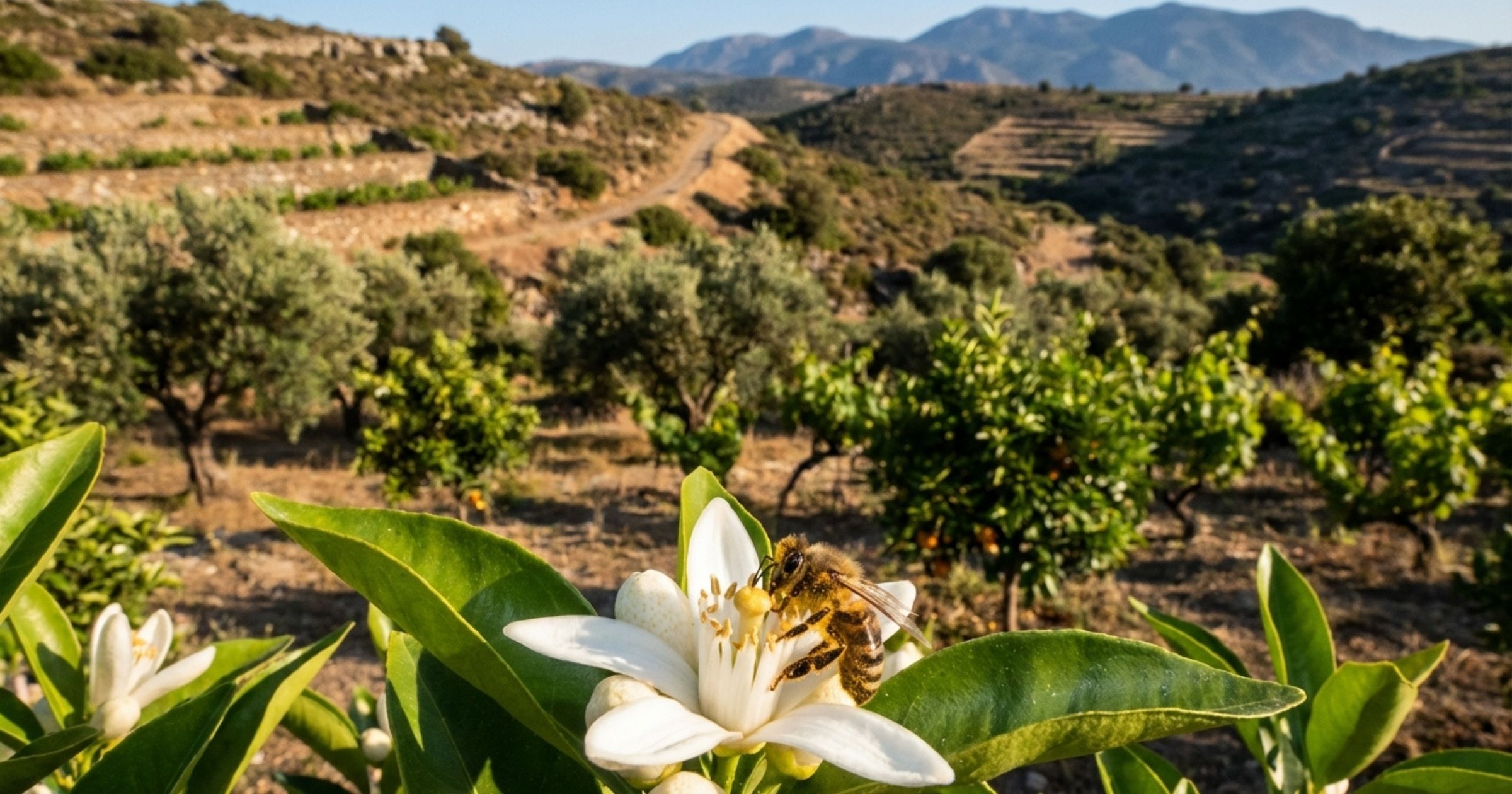 Kréta, sady a včelky